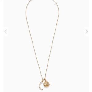 To the moon and back necklace in vintage gold